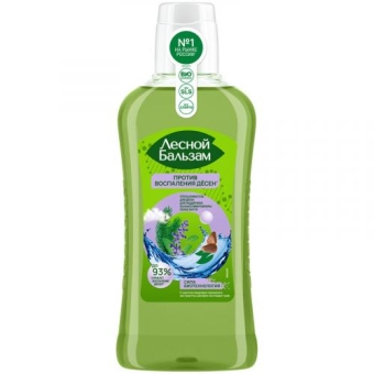 Ополаскиватель для полости рта Лесной бальзам с маслом кедровых орешков и экстрактом шалфея, Концерн Калина, 400 мл