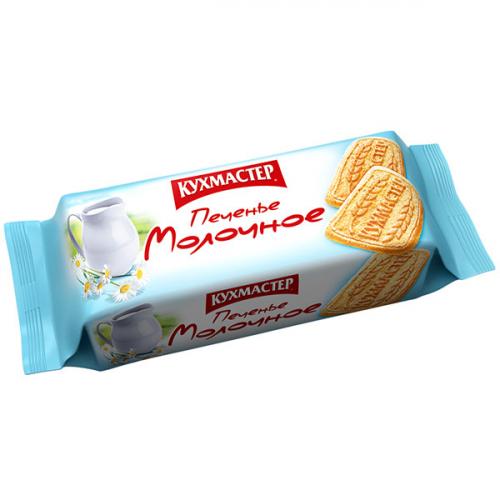 Печенье сахарное Кухмастер Молочное, Кухмастер, 170 г