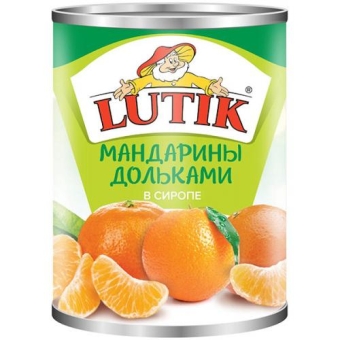 Мандарины дольками Lutik, Olive Line International S.L., 3100 мл