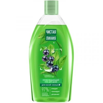 Гель для душа Чистая линия Пробуждающий, Концерн Калина, 750 мл