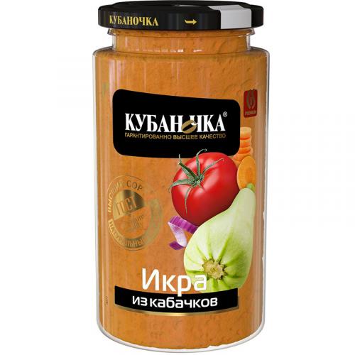 Икра Кубаночка из кабачков, Кубаночка, 360 г