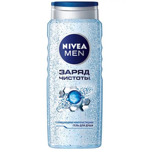 Гель для душа Nivea Men Заряд чистоты, Beiersdorf, 500 мл