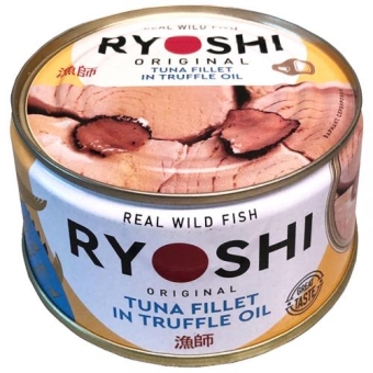 Тунец полосатый Ryoshi в масле со вкусом трюфеля филе, БАРС, 185 г