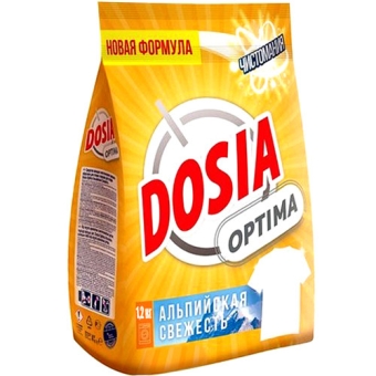 Порошок стиральный Dosia Optima Альпийская свежесть, Reckitt Benckiser (HyHo), 1.2 кг