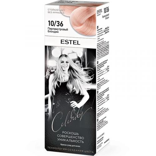 Краска-уход Estel Celebrity для волос, 10/36 перламутровый блондин, Эстель, 140 мл