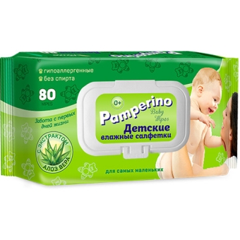 Салфетки влажные Pamperino детские, Авангард,