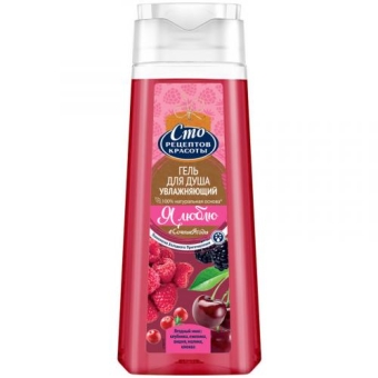 Гель для душа Сто рецептов красоты Увлажняющий, Концерн Калина, 250 мл