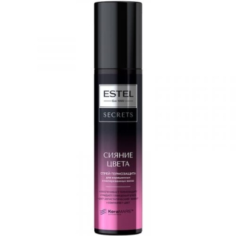 Спрей-термозащита Estel Secrets Сияние цвета для окрашенных и мелированных волос, Эстель, 200 мл