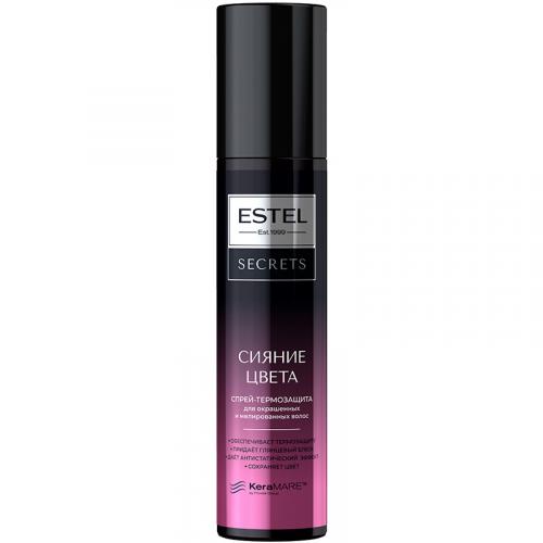 Спрей-термозащита Estel Secrets Сияние цвета для окрашенных и мелированных волос, Эстель, 200 мл