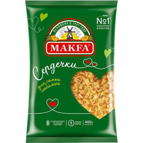Макаронные изделия Makfa сердечки, Макфа, 400 г