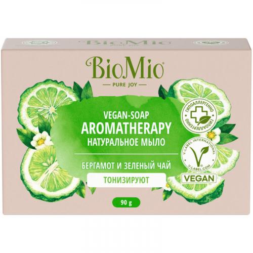 Мыло туалетное BioMio Bio-Soap Aromatherapy Бергамот и зеленый чай натуральное, SPLAT, 90 г
