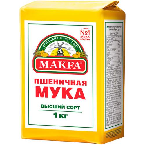 Мука Makfa пшеничная высшего сорта, Макфа,