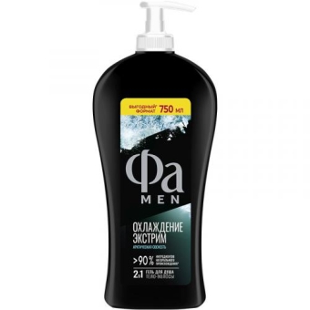 Гель для душа Фа Men Охлаждение экстрим, Лаб Индастриз, 750 мл