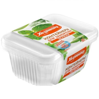 Контейнеры Хозяюшка Мила для заморозки зелени, Крокмарт, 200 мл