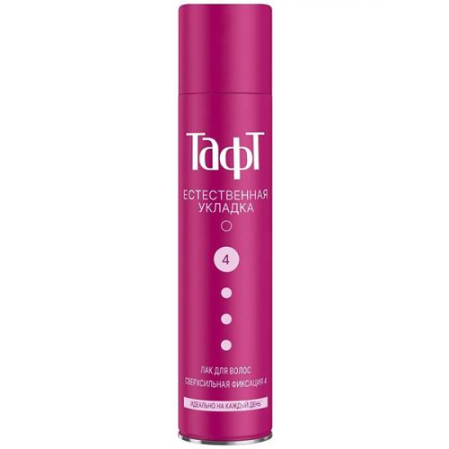 Лак для волос Тафт Естественная укладка, сверхсильная фиксация, Лаб Индастриз, 225 мл