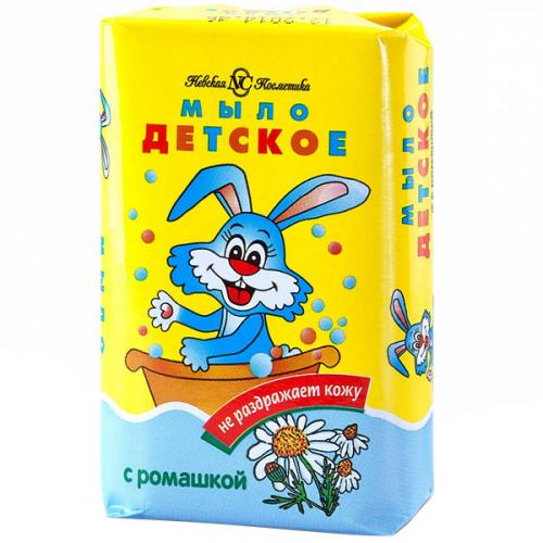 Мыло туалетное Невская Косметика Детское с ромашкой, Невская Косметика, 90 г