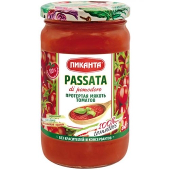 Мякоть томатов протертая Пиканта, Пиканта, 340 г