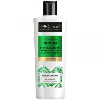 Кондиционер Тресемме Локоны и волны для вьющихся и пушистых волос, Unilever HPC, 360 мл