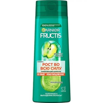 Шампунь Garnier Fructis Рост во всю силу для склонных к выпадению волос, Лореаль, 400 мл