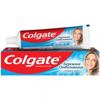 Паста зубная Colgate Бережное отбеливание, Colgate-Palmolive, 50 мл