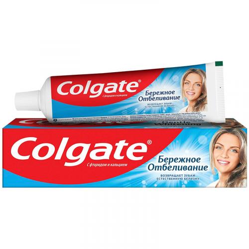 Паста зубная Colgate Бережное отбеливание, Colgate-Palmolive, 50 мл