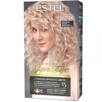 Крем-гель краска стойкая Estel Color Signature для волос, 10/36 искрящийся аметрин, Эстель, 150 мл