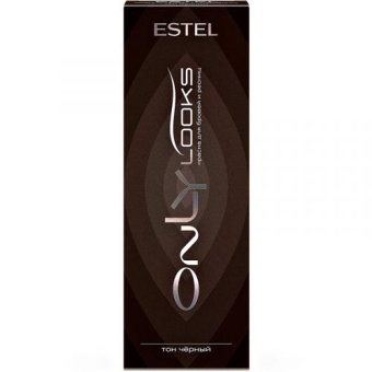 Краска Estel Only Looks для бровей и ресниц, тон черный, ЭСТЕЛЬ