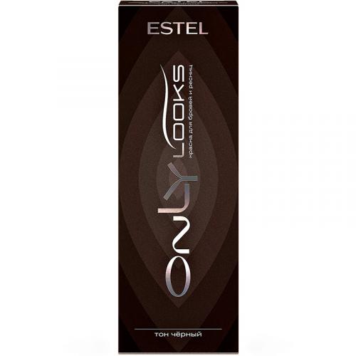Краска Estel Only Looks для бровей и ресниц, тон черный, ЭСТЕЛЬ, .