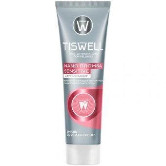 Паста зубная Tiswell реминерализующая с наногидроксиапатитом отбеливающая для чувствительных зубов, Unilever HPC, 110 г