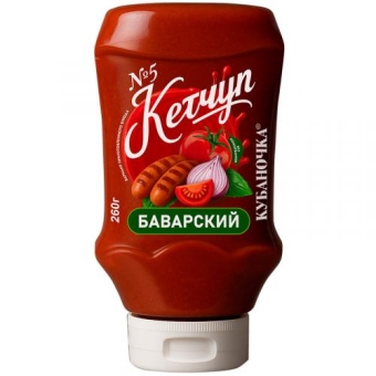 Кетчуп Кубаночка N5 баварский, Кубаночка, 260 г
