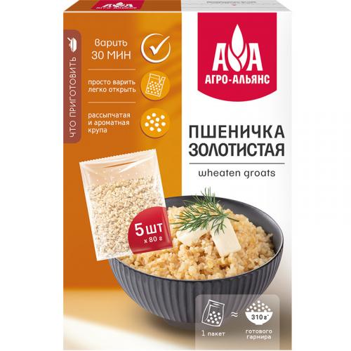 Крупа Агро-Альянс Пшеничка золотистая, Агро-Альянс, 400 г