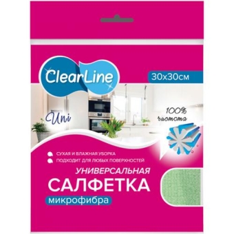 Салфетка универсальная Clear Line Uni из микрофибры, ТК НЭП