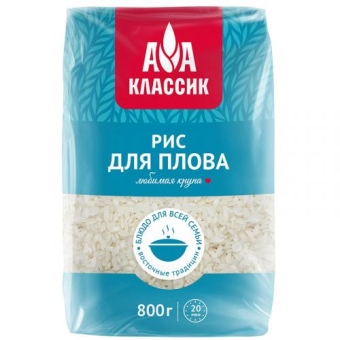 Крупа Агро-Альянс Классик Рис для плова, Агро-Альянс, 800 г