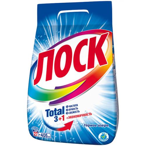 Порошок стиральный Лоск Горное озеро, ЛАБ Индастриз, 4.05 кг
