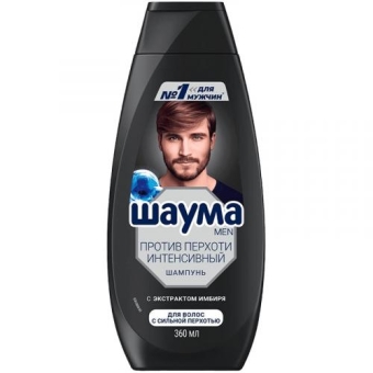 Шампунь Шаума Men Интенсивный против перхоти для волос с сильной перхотью, Лаб Индастриз, 360 мл
