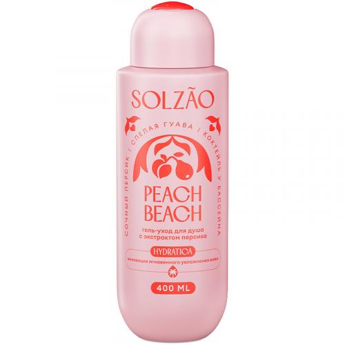 Гель-уход для душа Solzao Peach Beach с экстрактом персика, SPLAT, 400 мл