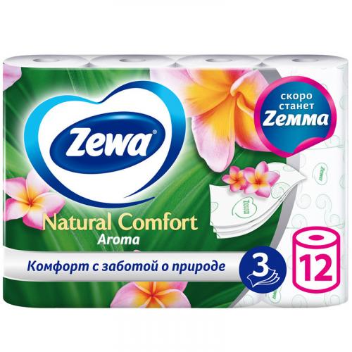 Бумага туалетная Zewa Natural Comfort Aroma, Эссити,