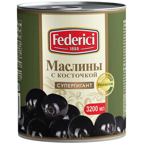 Маслины Federici Супергигант с косточкой, Olive Line International S.L., .