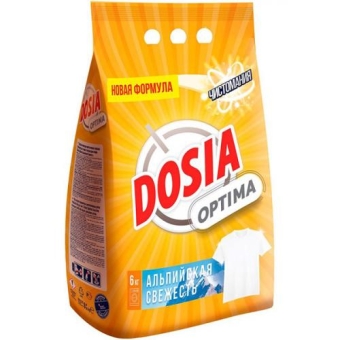 Порошок стиральный Dosia Optima Альпийская свежесть, Reckitt Benckiser (HyHo), 6 кг