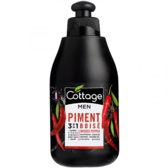 Шампунь и гель для душа Cottage Men с ароматом древесного перца, Градиент, 250 мл