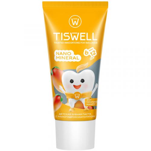 Паста зубная Tiswell Тропический манго реминерализующая с наногидроксиапатитом для детей 6-12 лет, Unilever HPC, 60 г