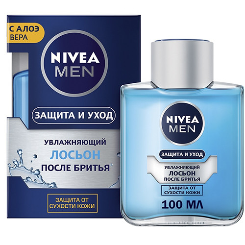 Лосьон после бритья Nivea Men Защита и уход, увлажняющий, Beiersdorf, 100 мл