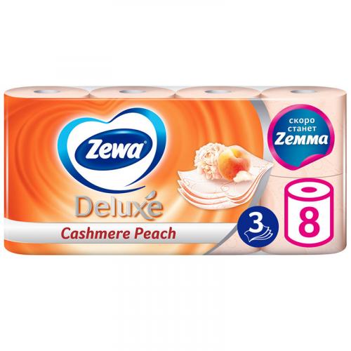 Бумага туалетная Zewa Deluxe Персик, Эссити,