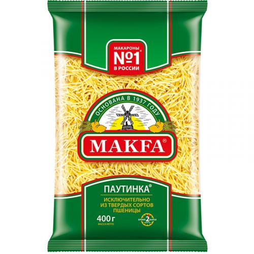 Макаронные изделия Makfa вермишель, паутинка, Макфа, 400 г