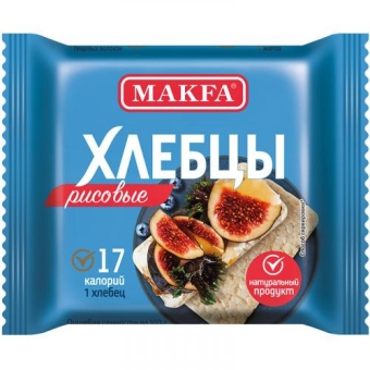 Хлебцы Makfa воздушные рисовые, Макфа, 60 г