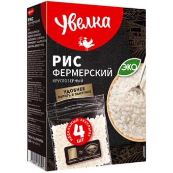 Крупа Увелка Рис круглозерный фермерский, Увелка,