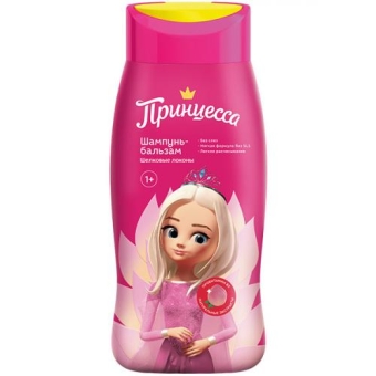 Шампунь-бальзам Принцесса Шелковые локоны для волос, БИГ, 250 мл