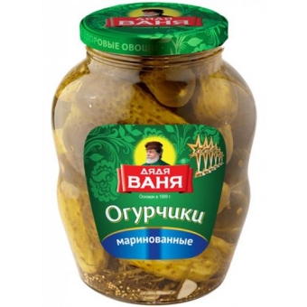 Огурцы Дядя Ваня маринованные, Дядя Ваня Трейдинг, 950 г