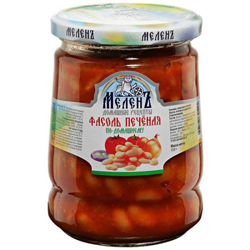 Фасоль Меленъ печеная по-домашнему, ЭКОПРОДУКТ, 550 г
