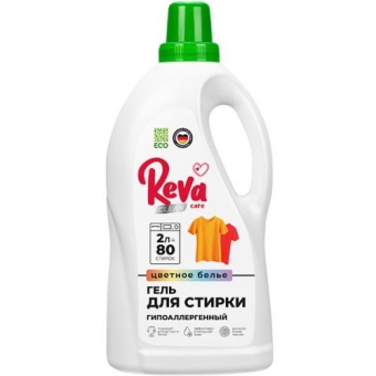 Гель для стирки Reva Care для цветного белья, концентрат, ВЕРТЕКС, 2 л